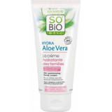 So'Bio Etic Hydra Aloe Vera 24h, увлажняющий крем для всей семьи, чувствительная и реактивная кожа, сок алоэ, 100 мл