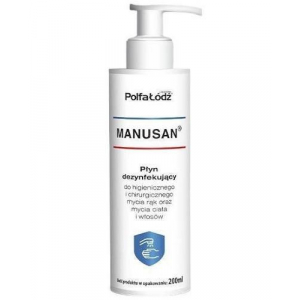 Manusan,Манусан, дезинфицирующее средство для гигиенического и хирургического мытья рук, тела и волос, 200 мл