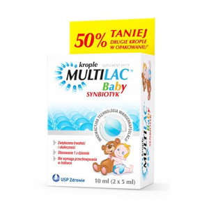 Multilac Baby Synbiotic - 2 x 5 мл После антибиотикотерапии