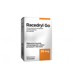 Racedryl Go, Ракедрил Го 30 мг, гранулы для приготовления суспензии для приема внутрь, старше 6 лет, 10 пакетиков. Racedryl Go, Ракедрил Го 30 мг, гранулы для приготовления суспензии для приема внутрь, старше 6 лет, 10 пакетиков.