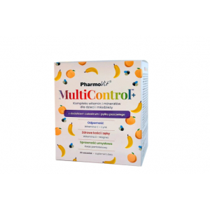 Pharmovit MultiControl,Фармовит для детей и подростков, бананово-персиковый вкус, 30 пакетиков новинки