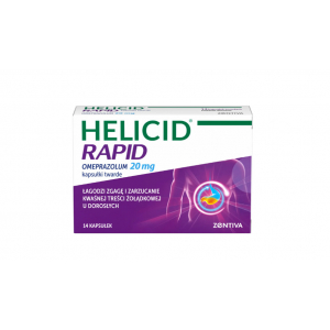 Helicid Rapid, Хелицид Рапид 20 мг, 14 капсул    новинки