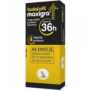Maxigra, Тадалафил Максигра 10 мг 4 таблетки