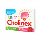 Cholinex Junior Малина - 16 пастилок рассасывать от боли в горле,   популярные