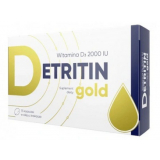 Detritin Gold, Детритин Голд, Витамин D 2000 МЕ, 75 капсул,    новинки 