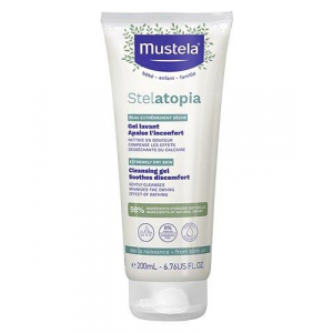 Mustela Stelatopia, смягчающий гель, смазывающий и увлажняющий, с рождения, 200 мл    новинки