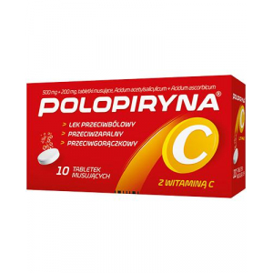 Polopiryna C, 0,5 г + 0,2 г, Полопирин 10 шипучих таблеток                                                     