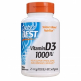 Здоровое происхождение, витамин D3 1000IU, 180 капсул