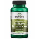 SWANSON Shiitake (Шитаке) Гриб 500 мг - 60 капс.