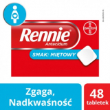 Rennie Antacidum Ренни мяты перечной, 48 таблеток
