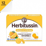 HERBITUSSIN Исландский лишайник + Вит. C, со вкусом меда и лимона - 12 пастилок*****