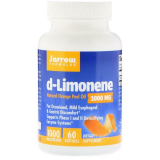 Jarrow, D-Limonene 1000мг, лимонен экстракт кожуры апельсина, масло цитрусовых, 60 капсул