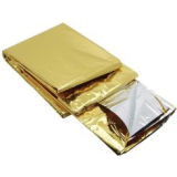 Аварийное одеяло серебро-золото 210 x 160 см Horien, 1 шт.