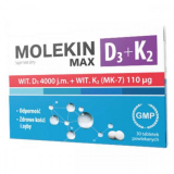Molekin D3 + K2, Молекин D3 + K2 Max, 30 таблеток, покрытых пленочной оболочкой