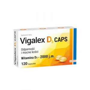 Vigalex D3 Caps 2000 J M, 120 капсул