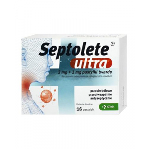 Septolete Ultra, Септолете Ультра 3 мг + 1 мг, 16 пастилок*****