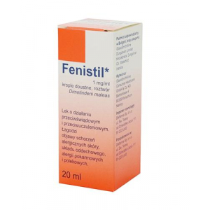 Fenistil, капли 1 мг / 1 мл, 20 мл