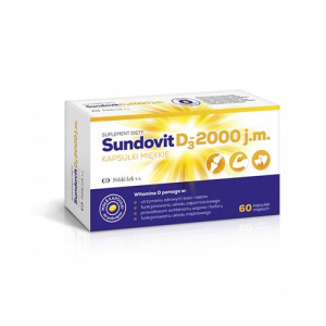 Sundovit, D3, Сундовит Д3 - 2000 j,m - 60 капсул Для резистентности