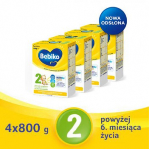 Молочная смесь BEBIKO 2 Next для грудных детей - 4x800 г