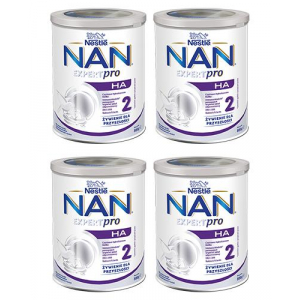 Nestle NAN EXPERT pro HA 2 Гипоаллергенное молоко Next для детей от 6 месяцев - 4 x 800 г