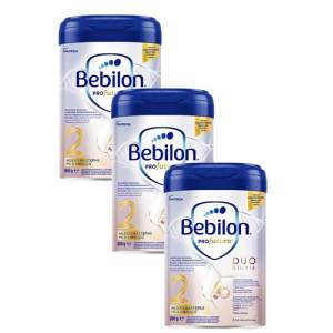 Bebilon 2 Profutura Duo Biotik, 3 x 800 г + MUSTELA MATERNITE Сыворотка от растяжек, без запаха, 45 мл