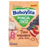 BoboVita Cereal Portion Kаша 7 злаков, яблоко-слива, молоко, без добавления сахара, для детей старше 8 месяцев, 210 г