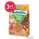 BoboVita Cereal Portion Kaszka 7 злаков, черника, ежевика, яблоко, без молока, без добавления сахара, для детей старше 8 месяцев, 170 г