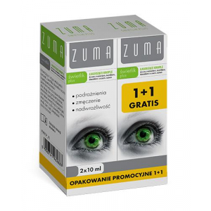 Zuma Świetlik Plus, успокаивающие глазные капли, 2 x 10 мл   новинки
