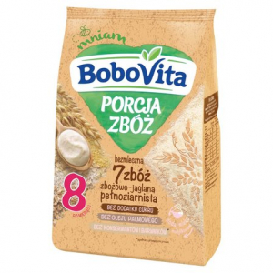 BoboVita Порция хлопьев Kaшка 7 злаков, зерна проса, без молока, без добавления сахара, для детей старше 8 месяцев, 170 г