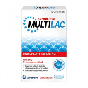 MULTILAC Synbiotic - 20 капсул - кишечная флора,    избранные