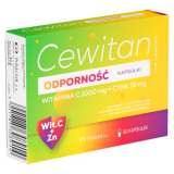Cewitan Immunity Capsules, витамин С 1000 мг + цинк 15 мг, 30 капсул   новинки