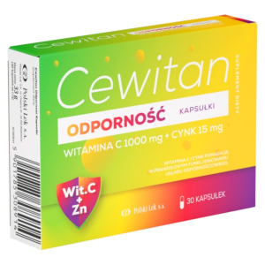 Cewitan Immunity Capsules, витамин С 1000 мг + цинк 15 мг, 30 капсул   новинки