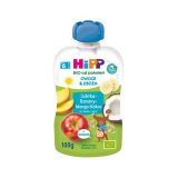 HiPP Organic Fruit & Cereals, яблоки, бананы, манго и кокос, для детей старше 6 месяцев, 100 г      новинки