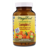 Mega Food, Complex C, органический комплекс витамина С из апельсинов, 60 таблеток