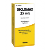 Diclomax,Дикломакс 25 мг, 20 таблеток, покрытых пленочной оболочкой    новини