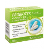 Medica Probiotic 4,2 миллиарда + витамин C с пребиотиком, 15 капсул