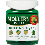 Mollers Комплекс Омега-3+Д3+К2 - 60 капсул,  популярные