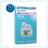 Efferalgan, Эффералган 80 мг, суппозитории ректальные, 10 шт.