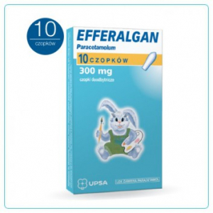 Efferalgan, Эффералган 300 мг, суппозитории ректальные, 10 шт.