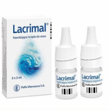 Lacrimal, Лакримал Глазные капли, 10 мл (2 х 5 мл)