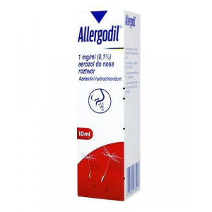 Allergodil, Аллергодил 0,1 мг спрей назальный, 10 мл. При аллергии