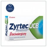 Zyrtec UCB 10 мг, 10 таблеток от аллергии