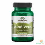  Aloe Vera,  Алоэ вера, 25 мг Swanson, 100 капсул