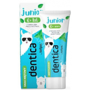 Dentica Junior, зубная паста для детей от 6 лет, со вкусом мяты, 50 мл               новинки
