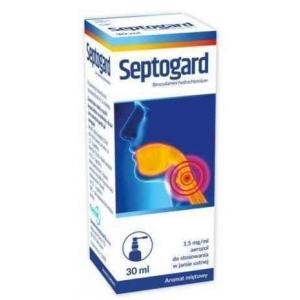 Septogard, Септогард 1,5 мг / мл, спрей для перорального применения, 30 мл,         новинки