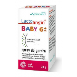Lactoangin Baby, спрей для горла, ароматизатор малины, старше 6 месяцев, 30 г         