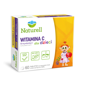 Naturell Vitamin C для детей 50 мг, ароматизатор бузины и яблока, 60 жевательных таблеток    новинки