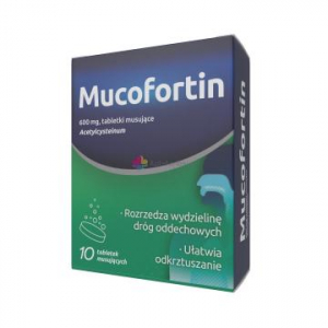 Mucofortin,Мукофортин 600 мг, 10 шипучих таблеток*****    