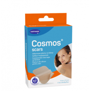 Пластыри от шрамов Cosmos Scars, силиконовые, 5 x 7,2 см, 5 штук. новинки