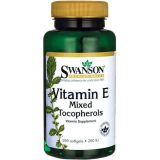 Витамин Е 200IU, смесь токоферолов, Swanson, 250 капсул